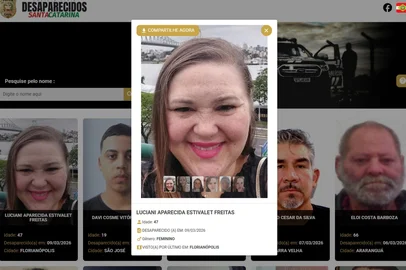 Polícia Civil de Santa Catarina / Divulgação Polícia Civil de Santa Catarina, Luciani Aparecida Estivalet Freitas<!-- NICAID(16243272) -->