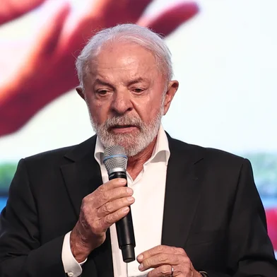 RIO GRANDE, RS, BRASIL, 20-01-2026: Presidente Lula em cerimônia de assinatura para construção de embarcações no polo naval de Rio Grande, entre elas 5 navios gaseiros. Foto Jonathan Heckler/Agência RBS<!-- NICAID(16207770) -->