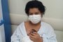 Diulia Passos Magalhães, 34 anos, mãe do bebê Fagner Ravi, de um mês, que teria recebido leite na veia em hospital de Novo Hamburgo<!-- NICAID(15740485) -->