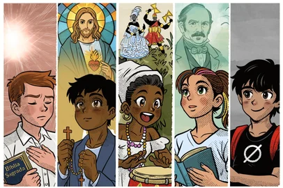 ILUSTRAÇÃO - OS JOVENS E A FÉ - Formato online - ARTE: GILMAR FRAGA, AGÊNCIA RBS<!-- NICAID(16097454) -->