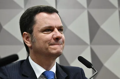 O ex-ministro da Justiça e ex-secretário de Segurança Pública do DF Anderson Torres depõe na CPI mista do 8 de Janeiro<!-- NICAID(15504509) -->