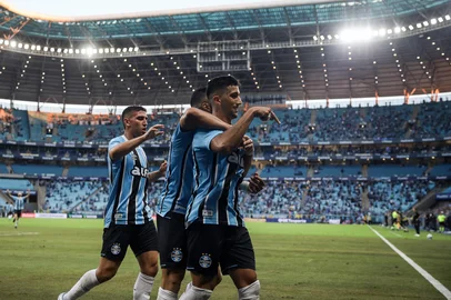 04.05.2025, PORTO ALEGRE, RS, Brasil: Pré-jogo Grêmio x Santos, sétima rodada do Brasileirão 2025. Fotos: Duda Fortes/Agencia RBSIndexador: DF<!-- NICAID(16029673) -->