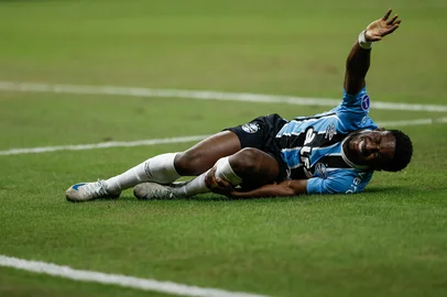 13.04.25, Porto Alegre, RS, Brasil: Sudamericana Grêmio x Godoy Cruz: Fotos: Duda Fortes/Agencia RBSIndexador: Andre Avila<!-- NICAID(16036366) -->