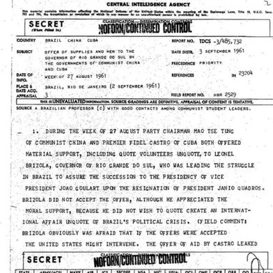 Brizola é citado em relatório sobre a morte de John F. Kennedy<!-- NICAID(15998681) -->