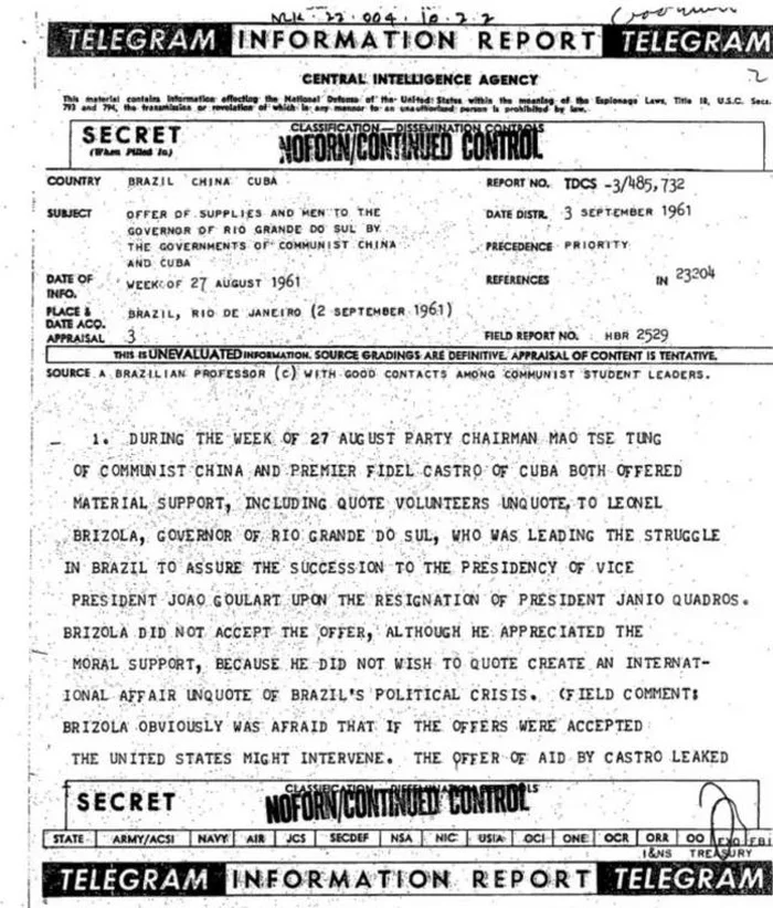 CIA / Reprodução CIA / Reprodução