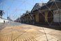 PORTO ALEGRE, RS, BRASIL - 2023.03.17 - Montagem do South Summit no cais embarcadeiro. (Foto: André Ávila/ Agência RBS)<!-- NICAID(15378728) -->