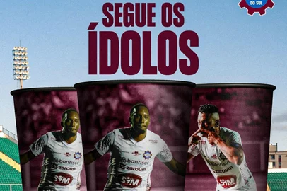 Caxias faz copos provocativos em resposta ao figueirense<!-- NICAID(16031202) -->