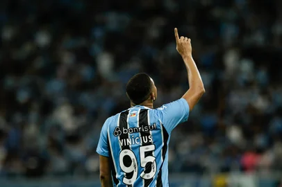 PORTO ALEGRE, RS, BRASIL, 07-02-2026: Jogo entre Grêmio x Novo Hamburgo, na Arena do Grêmio, neste sábado valendo classificação para a semifinal do Campeonato Gaúcho 2026. A partida única é válida pelas quartas de final do campeonato estadual. (Foto: André Ávila/Agência RBS)Indexador: Andre Avila<!-- NICAID(16220924) -->