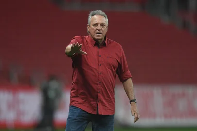 Ricardo Duarte / Inter,Divulgação O técnico Abel Braga em seu última jogo pelo Inter, contra o Corinthians, na 38ª rodada do Brasileirão 2020, no Beira-Rio.<!-- NICAID(14918469) -->