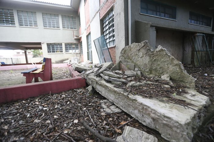 Cerca de 40% do local está interditado por risco de desabamento