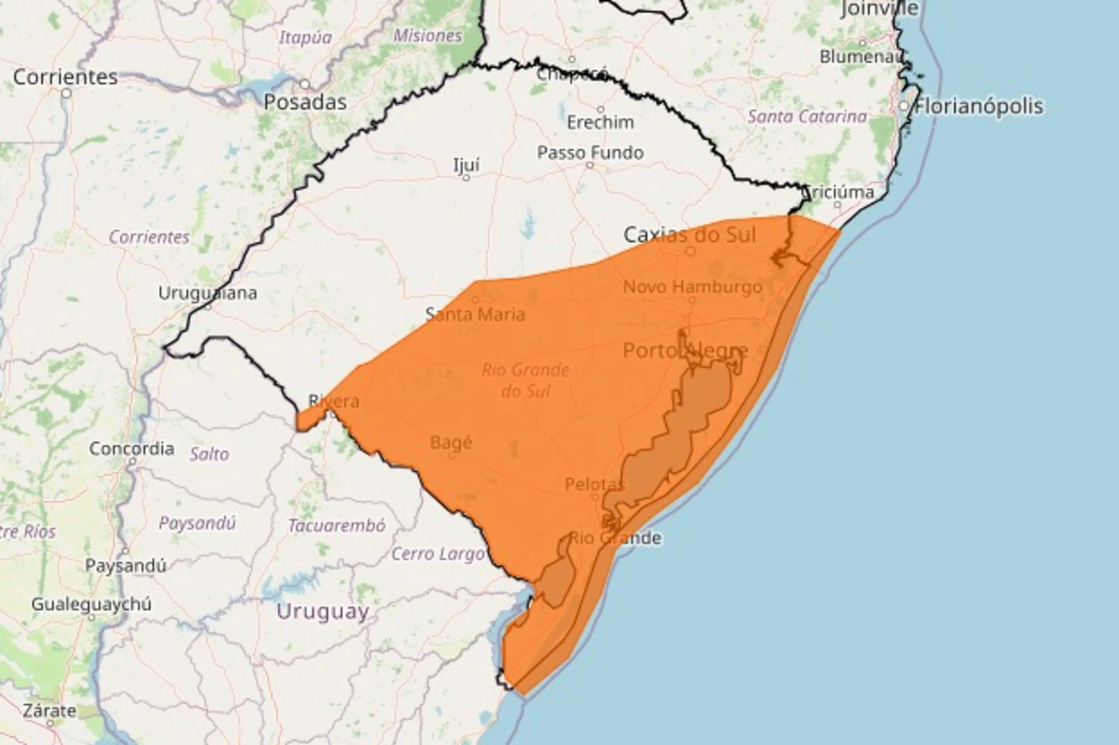 Instituto Nacional de Meteorologia (Inmet)/Reprodução