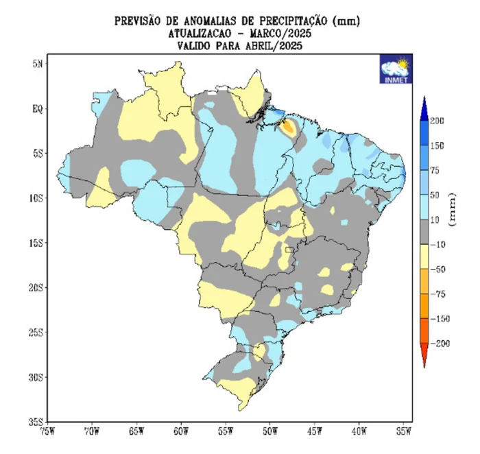 Instituto Nacional de Meteorologia (Inmet) / Reprodução