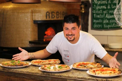 Pizzaiolo e empresário Peterson Secco, da rede de pizzarias The Petit, na Serra Gaúcha e Litoral Norte.<!-- NICAID(15374698) -->