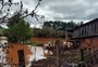 Chuva inunda lavouras e destrói galpões que abrigam animais na zona rural do RS