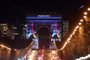 PARIS 2024 - REVELATION LOGO SUR ARC DE TRIOMPHEArco do Triunfo foi um dos cenários escolhidos para apresentar o logo oficial dos Jogos Olímpicos 2024, em Paris - Foto: KMSP/Paris 2024/DivulgaçãoEditoria: SPOLocal: PARISIndexador: JEAN MARIE HERVIO<!-- NICAID(15639481) -->