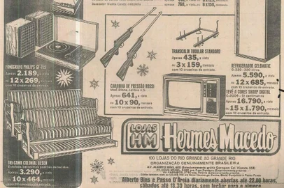 propaganda Hermes Macedodezembro 1978<!-- NICAID(15612817) -->