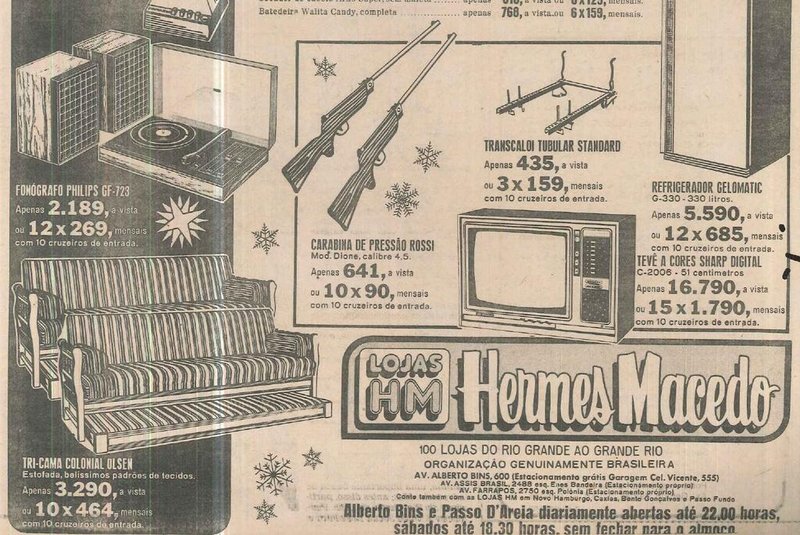 propaganda Hermes Macedodezembro 1978<!-- NICAID(15612817) -->