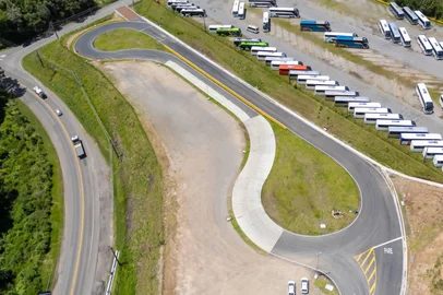 Nova pista de testes da Marcopolo, na unidade Ana Rech.<!-- NICAID(16245989) -->