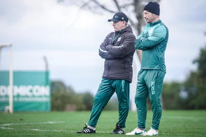 Juventude treinou para enfrentar o Bragantino com técnico Claudio Tencati<!-- NICAID(16045228) -->