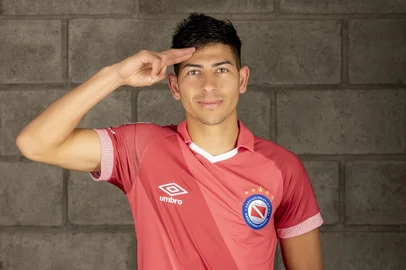 Alan Rodriguez, volante do Argentino Juniors que está na mira do inter<!-- NICAID(16071686) -->