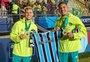 Campeões do Pan, Ronald e Gustavo Martins voltam aos treinos no Grêmio