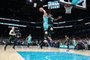 CHARLOTTE, NC - NOVEMBER 20: LaMelo Ball #1 of the Charlotte Hornets drives to the basket during the game against the Boston Celtics on November 20, 2023 at Spectrum Center in Charlotte, North Carolina. NOTE TO USER: User expressly acknowledges and agrees that, by downloading and or using this photograph, User is consenting to the terms and conditions of the Getty Images License Agreement. Mandatory Copyright Notice: Copyright 2023 NBAE   Brock Williams-Smith/NBAE via Getty Images/AFP (Photo by Brock Williams-Smith / NBAE / Getty Images / Getty Images via AFP)<!-- NICAID(15604523) -->