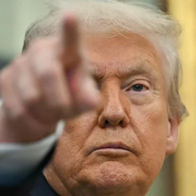 US President Donald Trump speaks during a press conference in the Oval Office of the White House in Washington, DC, on October 15, 2025. (Photo by ANDREW CABALLERO-REYNOLDS / AFP)Editoria: POLLocal: WashingtonIndexador: ANDREW CABALLERO-REYNOLDSSecao: politics (general)Fonte: AFPFotógrafo: STF<!-- NICAID(16148042) -->
