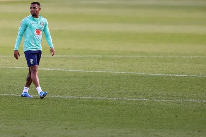 Gabriel jesus. Treino Seleção Brasileira em Montevideo, Uruguai.Eliminatórias 2026.Foto:Vitor Silva/CBF<!-- NICAID(15570465) -->