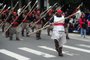 CAXIAS DO SUL, RS, BRASIL, 07/09/2022. Desfile de 7 de setembro em Caxias do Sul, com a participação de 42 entidades, civis e militares. (Bruno Todeschini/Agência RBS)<!-- NICAID(15199346) -->