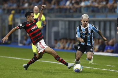 PORTO ALEGRE, RS, BRASIL, 22/09/2024- Grêmio x Flamengo: jogo valido pela 27ª rodada do Brasileirão 2024. Foto: André Ávila / Agencia RBSIndexador: Andre Avila<!-- NICAID(15873100) -->