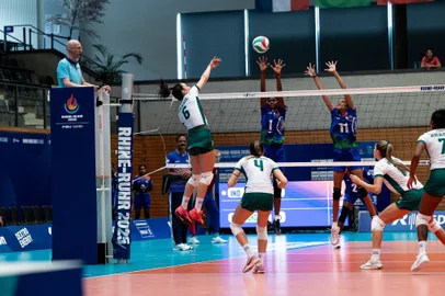 Brasil x India, vôlei feminino. Universíade 2025