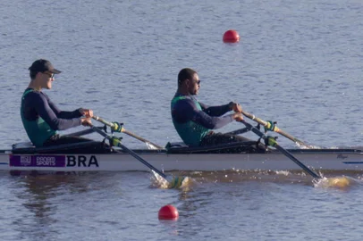 Daniel Passold e João Ferreira, remo