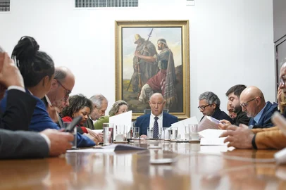 PORTO ALEGRE - RS - BRASIL. 12/08/2025.Reunião Lideres das Bancadas.<!-- NICAID(16099805) -->