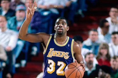 Magic Johnson nos Lakers<!-- NICAID(16285396) -->