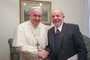 Encontro de Lula com o Papa Francisco para conversar sobre um mundo mais justo e fraterno. Foto: Ricardo Stuckert<!-- NICAID(14418636) -->
