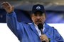 (FILES) In this file photo Nicaraguan President Daniel Ortega speaks during the commemoration of the 51st anniversary of the Pancasan guerrilla campaign in Managua, on August 29, 2018. - The United States on June 9, 2021 announced sanctions against four Nicaraguan officials who support President Daniel Ortega, including the president's daughter, accusing the regime of undermining democracy and abusing human rights. "President Ortega's actions are harming Nicaraguans and driving the country deeper into tyranny," said Andrea Gacki, director of the Treasury Department's Office of Foreign Assets Control. "The United States will continue to expose those officials who continue to ignore the will of its citizens." (Photo by INTI OCON / AFP)<!-- NICAID(14812952) -->