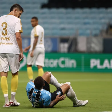PORTO ALEGRE, RS , BRASIL, 14-01-2026: Grêmio x São José, partida válida pela segunda rodada do Gauchão 2026, na Arena. O Tricolor terá que jogar sem público cumprindo punição aplicada pelo STJD. Foto: Bruno Todeschini/Agencia RBS<!-- NICAID(16204463) -->