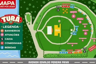 Mapa do Festival Turá<!-- NICAID(15584579) -->