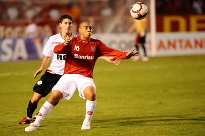 Libertadores 2010,jogo de ida das quartas de final,Inter x Estudiantes no estádio Beira-Rio.Jogador Walter<!-- NICAID(4062337) -->