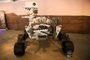 A full-scale model of the Perseverance rover is displayed at NASA's Jet Propulsion Laboratory (JPL) ahead of the Mars 2020 Perseverance rover landing on February 18, 2021 in Pasadena, California. - The Mars exploration rover will search for signs of ancient microbial life and collect rock samples for future return to Earth to study the red planet's geology and climate, paving the way for human exploration. Perseverance also carries the experimental Ingenuity Mars Helicopter - which will attempt the first powered, controlled flight on another planet. (Photo by Patrick T. FALLON / AFP)Editoria: SCILocal: PasadenaIndexador: PATRICK T. FALLONSecao: space programmeFonte: AFPFotógrafo: Handout<!-- NICAID(14882412) -->