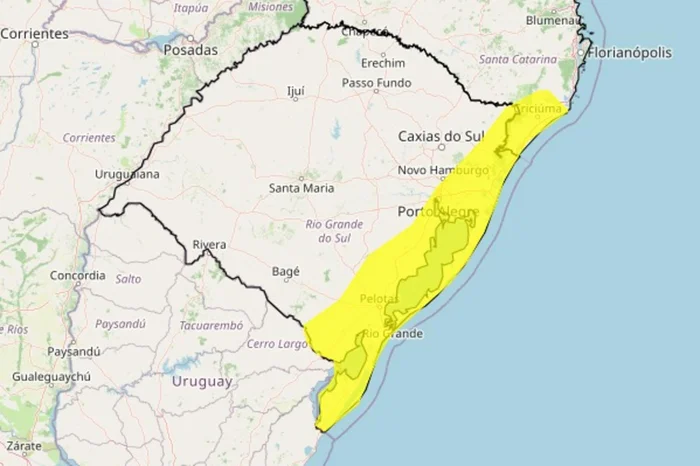 Instituto Nacional de Meteorologia (Inmet) / Reprodução