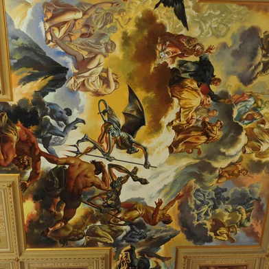 CAXIAS DO SUL, RS, BRASL  (19/05/2015) Pinturas de Aldo Locatelli. Igreja de São Pelegrino exibe as pinturas do italiano Aldo Locatelli. Locatelli 2015. Cem Anos de Aldo Locatelli. (Roni Rigon/Pioneiro)<!-- NICAID(11421773) -->