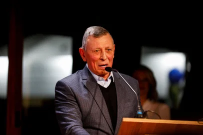 Celso Paulino Rigo, Industrial do setor do agronegócio e fundador da PIRAHY Alimentos - ESTEIO, RS, BRASIL, 28.08.2023: homenageados do Troféu Guri 2023 na Expointer. Foto: Camila Hermes/Agencia RBS<!-- NICAID(15524622) -->
