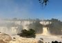 VÍDEO: Cataratas do Iguaçu têm vazão reduzida, mas volume de água é seis vezes maior do que o habitual

