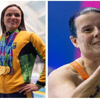 Carol Santiago, Susana Schnarndorf, natação