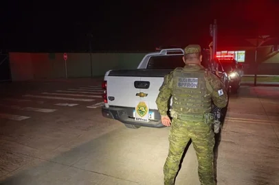 PM do Paraná / Divulgação veículo roubado em pelotas em propriedade rural