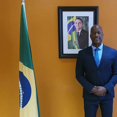 Sérgio Camargo, presidente da Fundação Palmares na gestão Jair Bolsonaro, em foto postada em seu perfil no Facebook.<!-- NICAID(14797777) -->