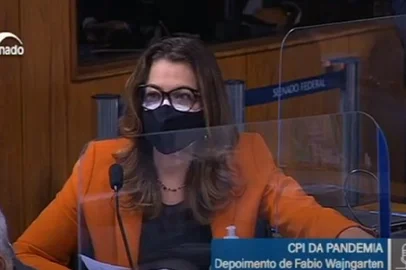 Senadora Leila Barros na CPI da Covid