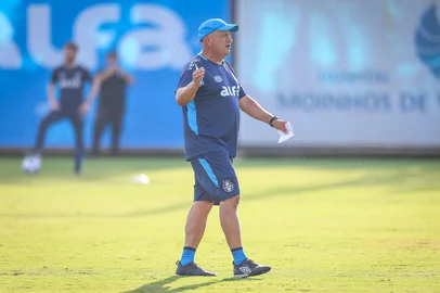 James Freitas , técnico interino do Grêmio<!-- NICAID(16019413) -->