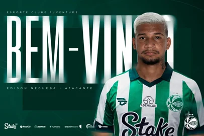 Juventude oficializa atacante que disputava a Série C. Edison Negueba chega por empréstimo do Maringá até o final da temporada<!-- NICAID(16115399) -->